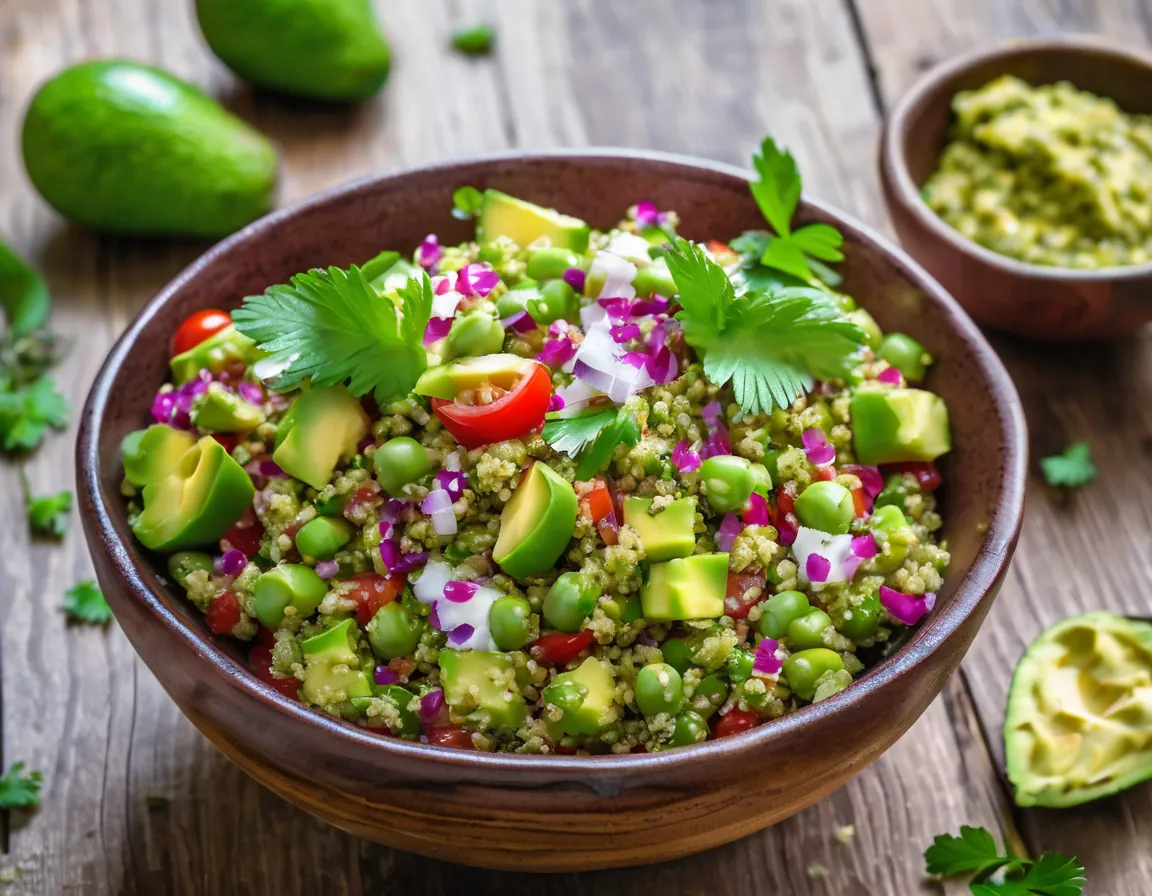 Ensalada de Habas con Aguacate y Quinoa