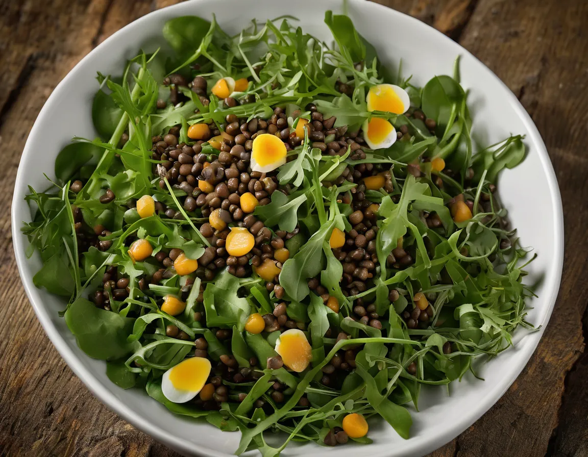 Ensalada de Lentejas y Rúcula a la Canadiense
