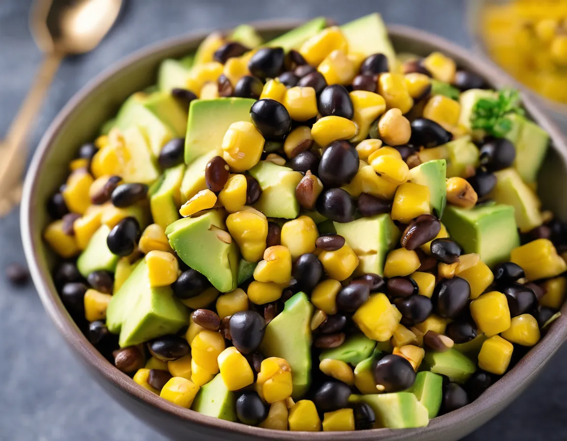 Ensalada de Maíz y Almendras con Vinagreta de Lima Adaptado para Resistencia a la Insulina