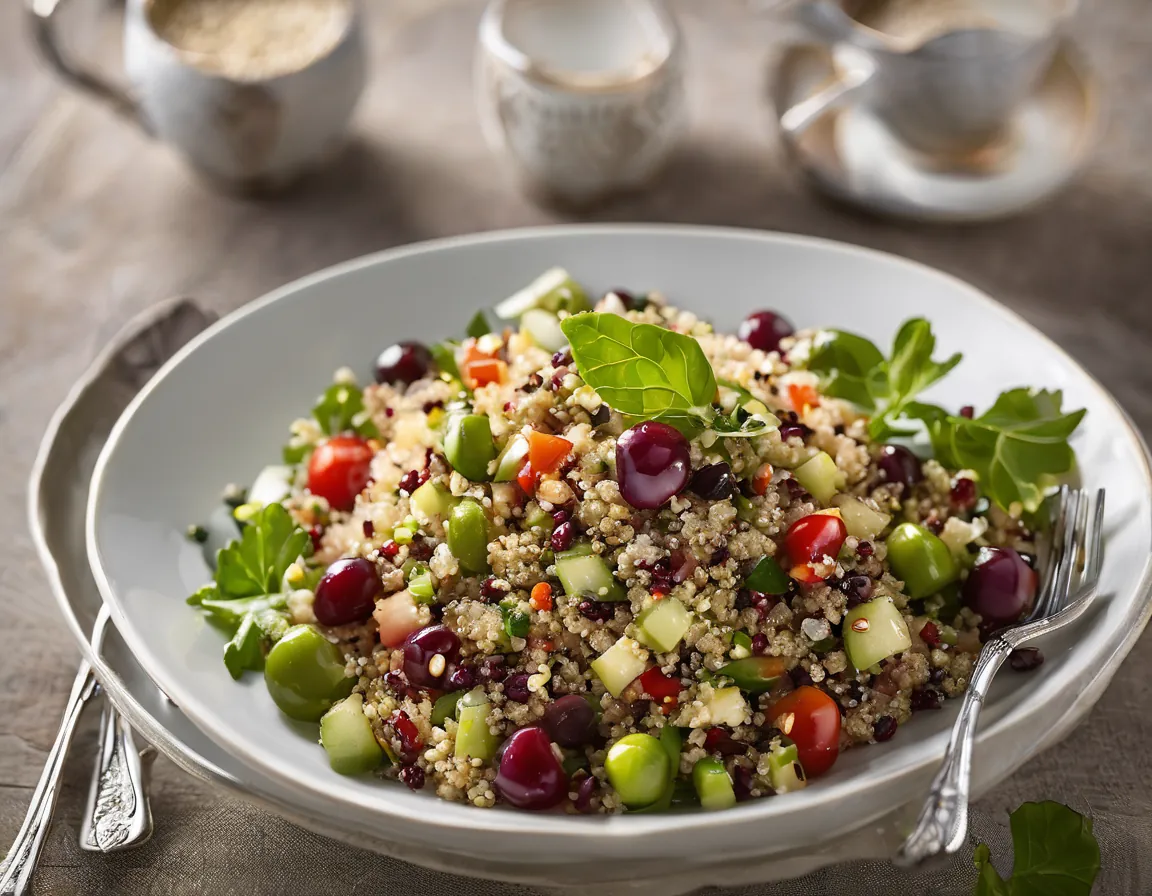 Ensalada de Quinoa Mediterránea para el Estreñimiento Crónico