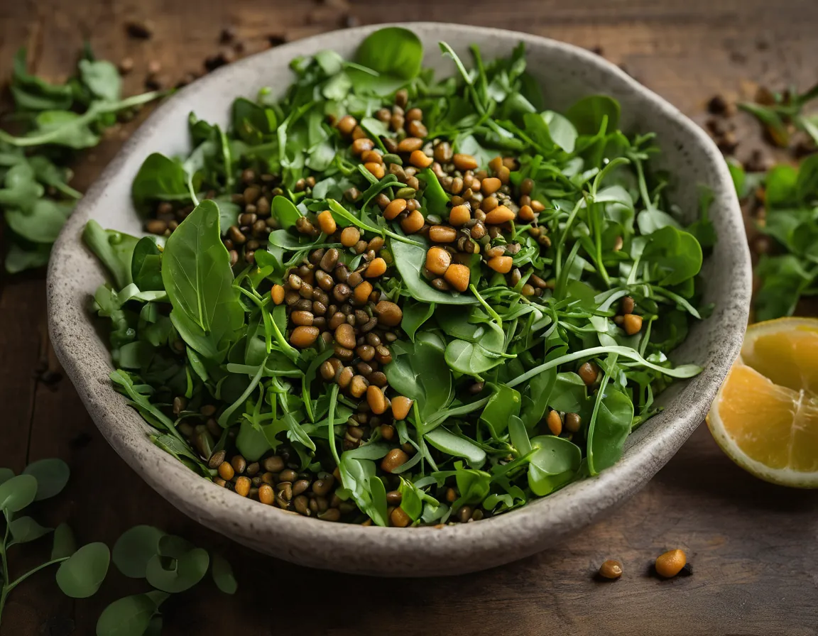 Ensalada de Rúcula con Lentejas al Estilo DASH