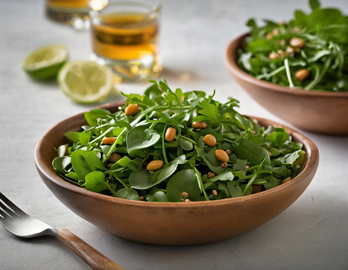 Ensalada de Rúcula con Lentejas al Estilo Latino