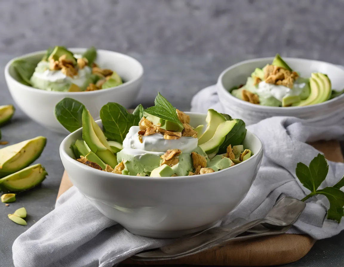 Ensalada de Yogur con Pollo y Aguacate