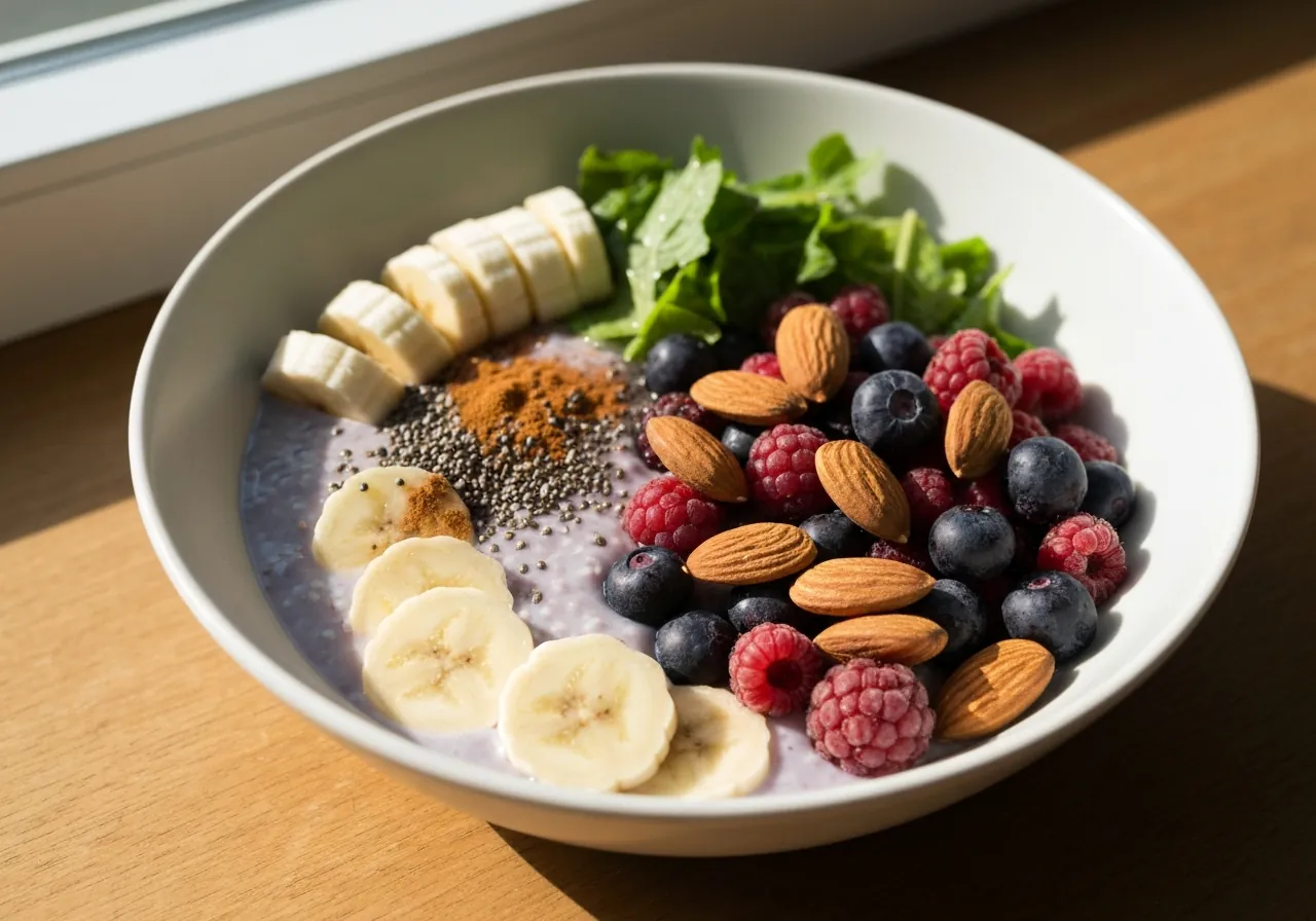 Ensalada Mediterránea de Almendras y Verduras para el Estreñimiento