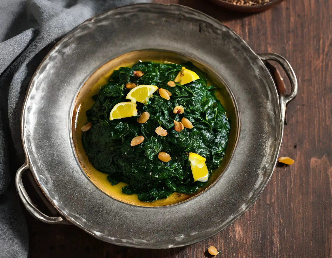 Espinacas Salteadas con Ajo y Limón