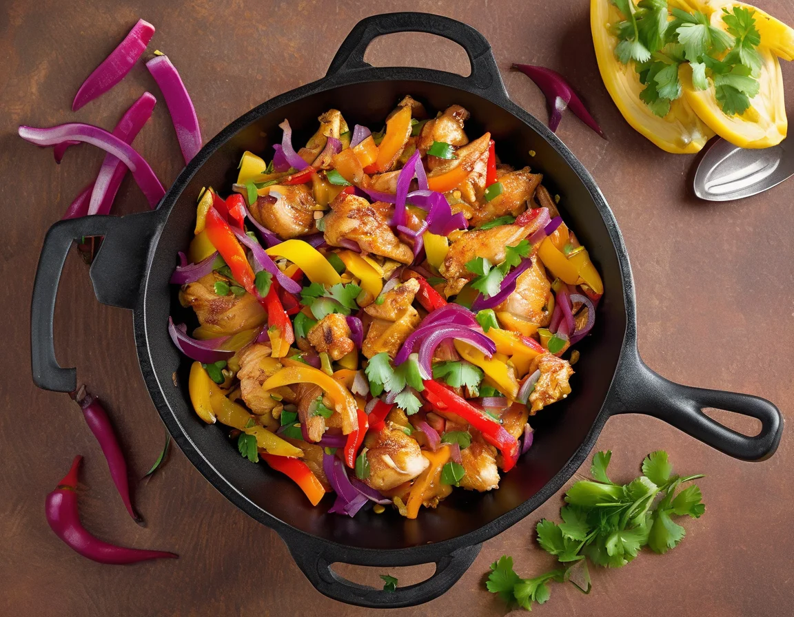 Pollo a la Murciana con Pimientos Asados