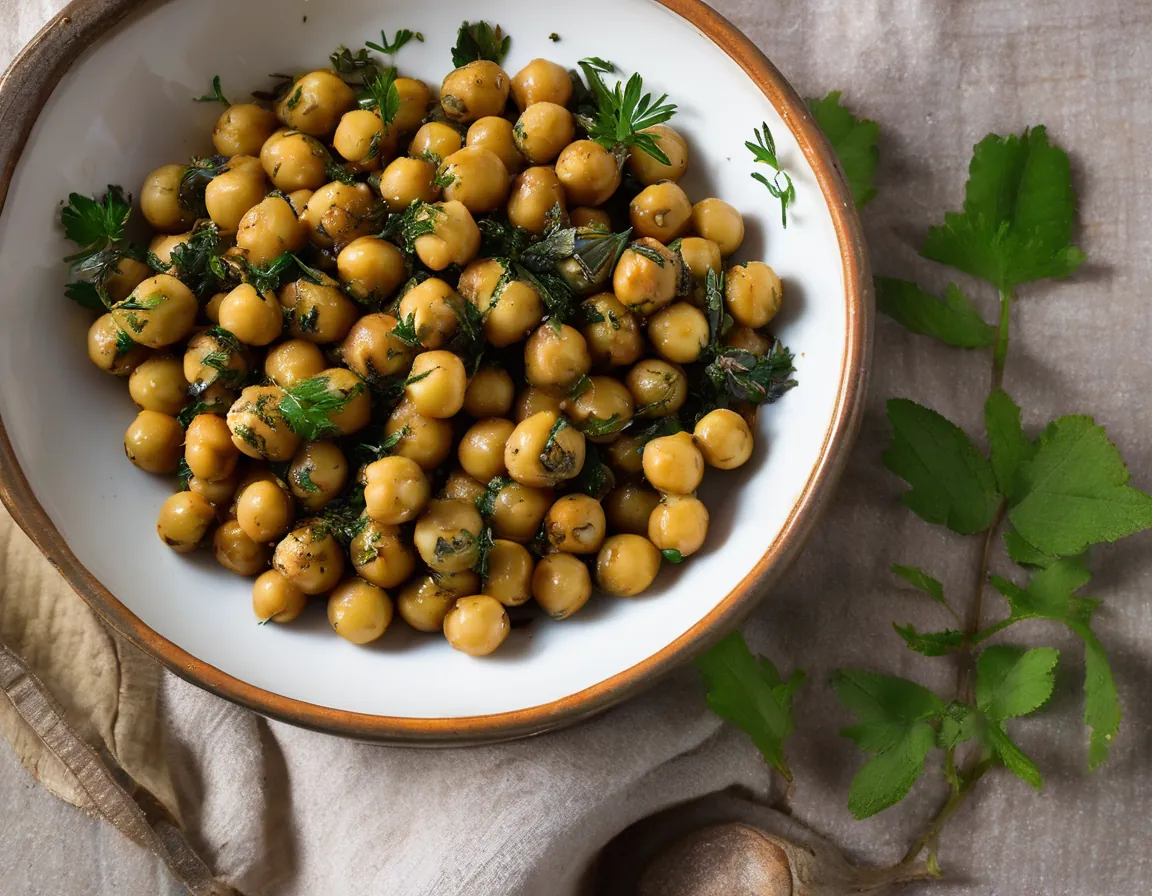 Garbanzos al Horno con Hierbas Mediterráneas