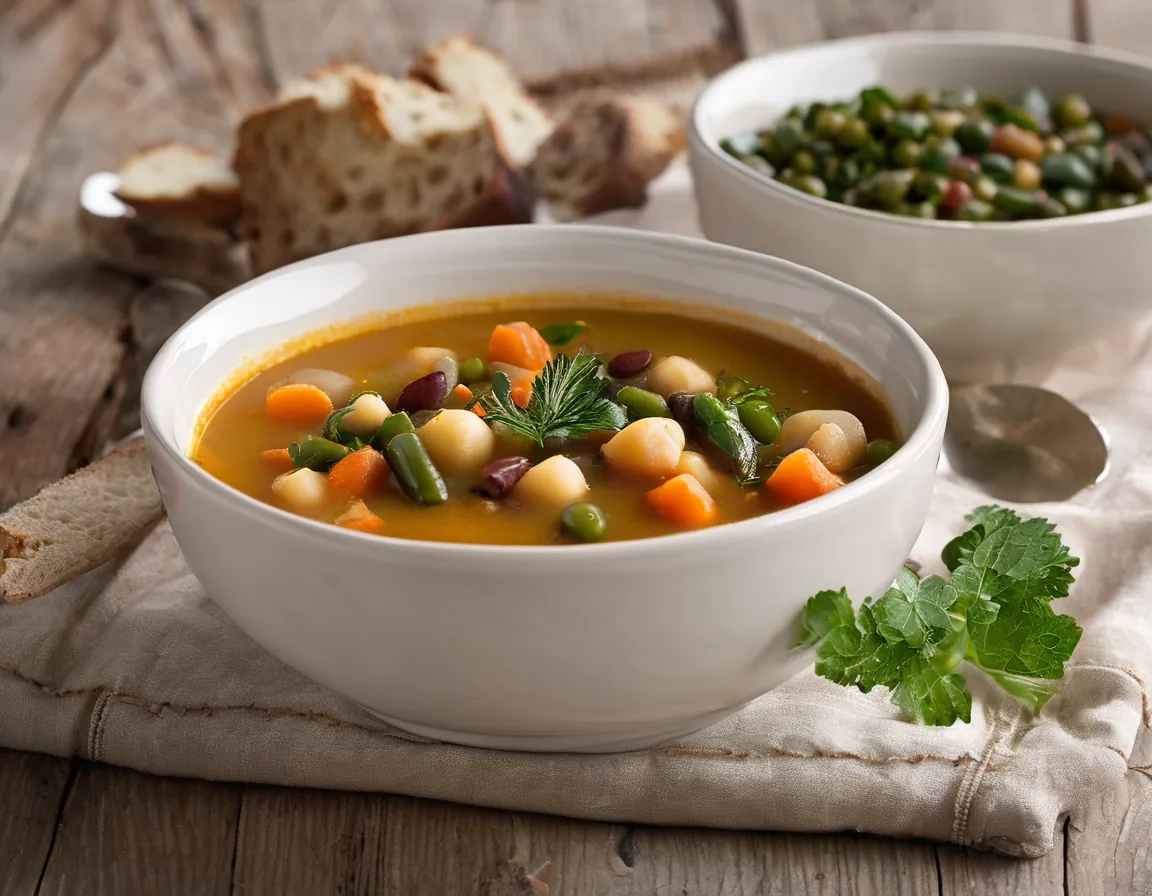 Garbanzos Estofados con Verduras Suaves