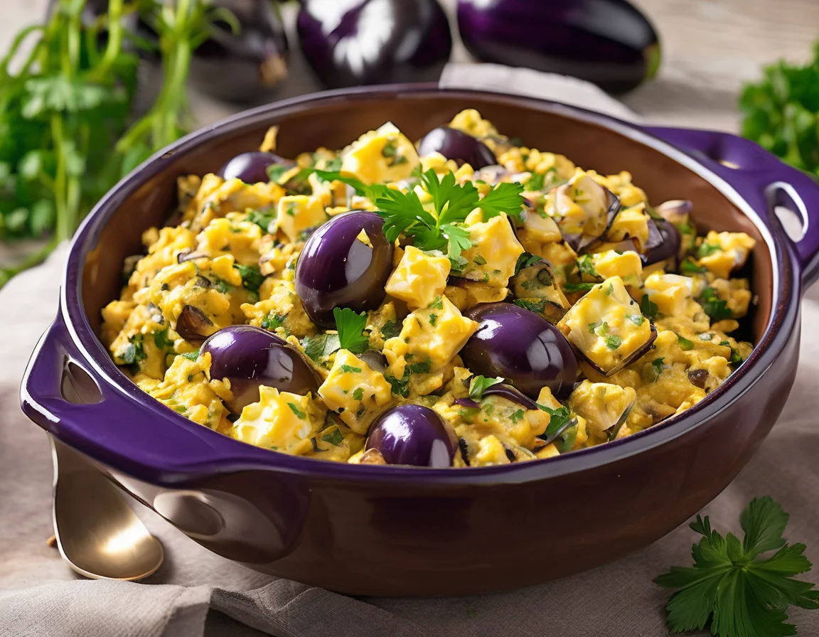 Revoltillo Suave de Berenjena y Huevo