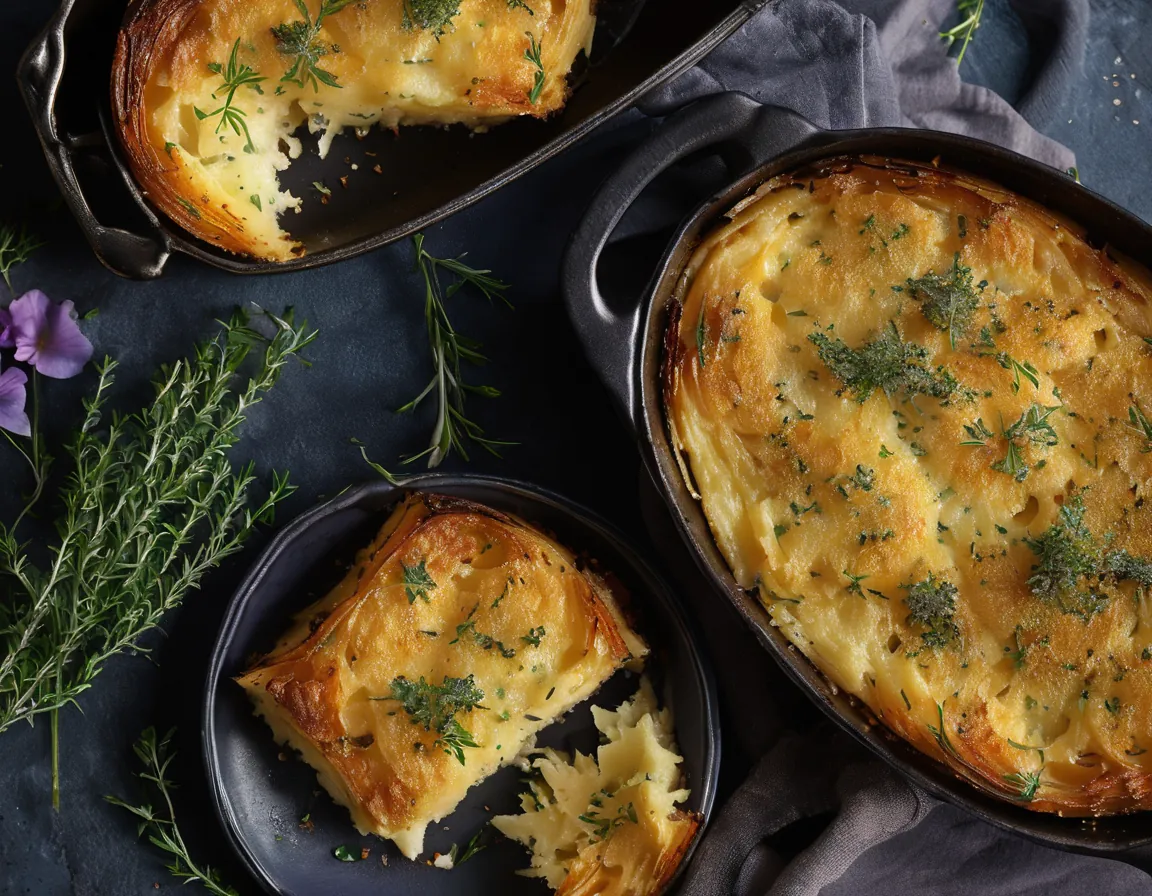 Gratin de Batata con Hierbas Provenzales