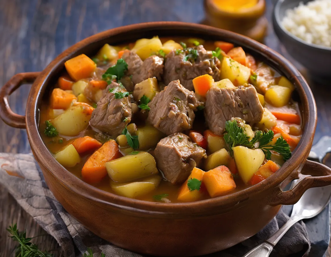 Guiso de Cordero con Maíz y Verduras para el Estreñimiento