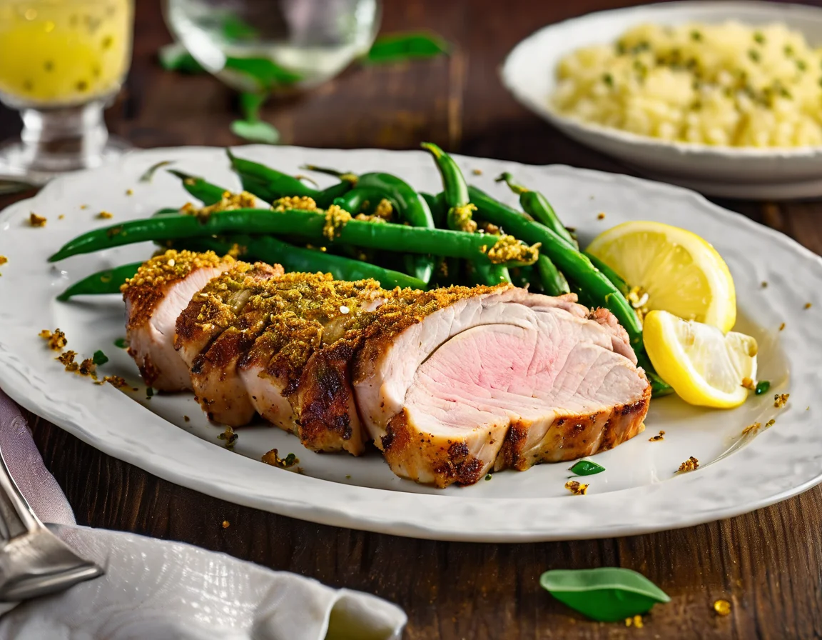 Lomo de Cerdo con Judías Verdes al Estilo Mediterráneo