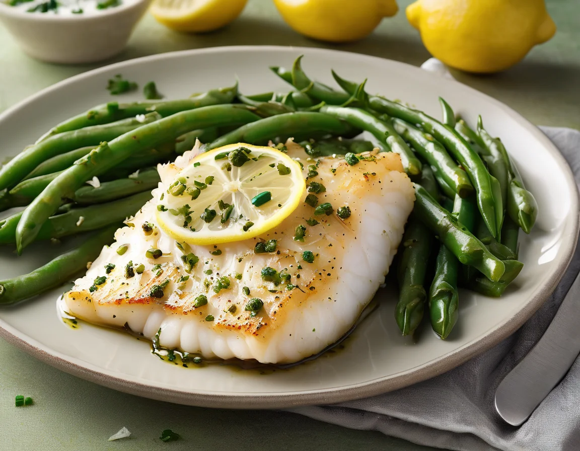 Bacalao con Judías Verdes al Ajillo