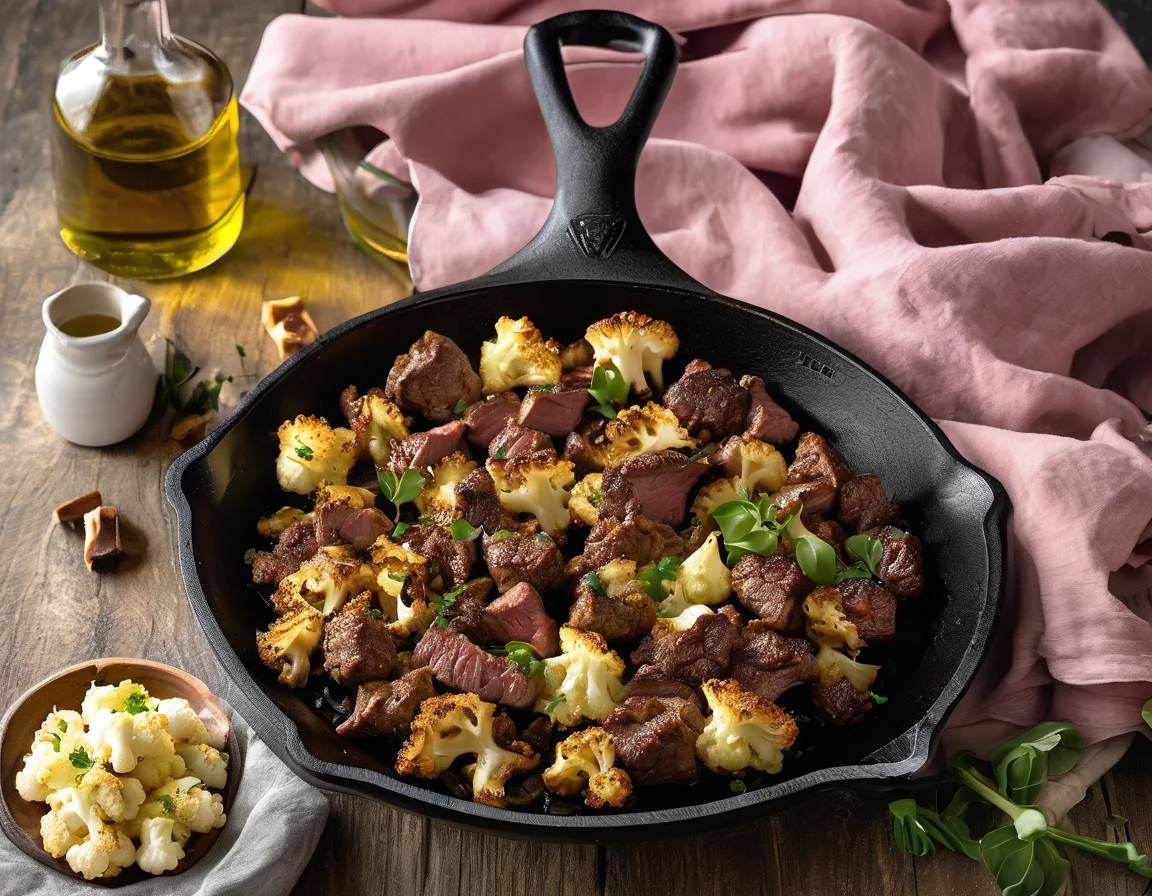 Estofado de Ternera con Puré de Coliflor al Romero