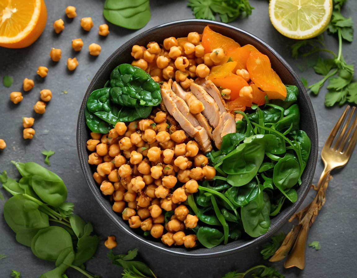 Bajo en FODMAP: Bol de Pavo y Garbanzos