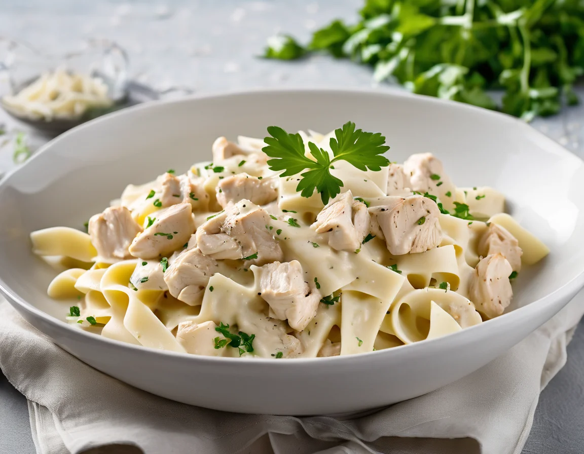 Pollo al Limón con Puré de Coliflor Cremoso
