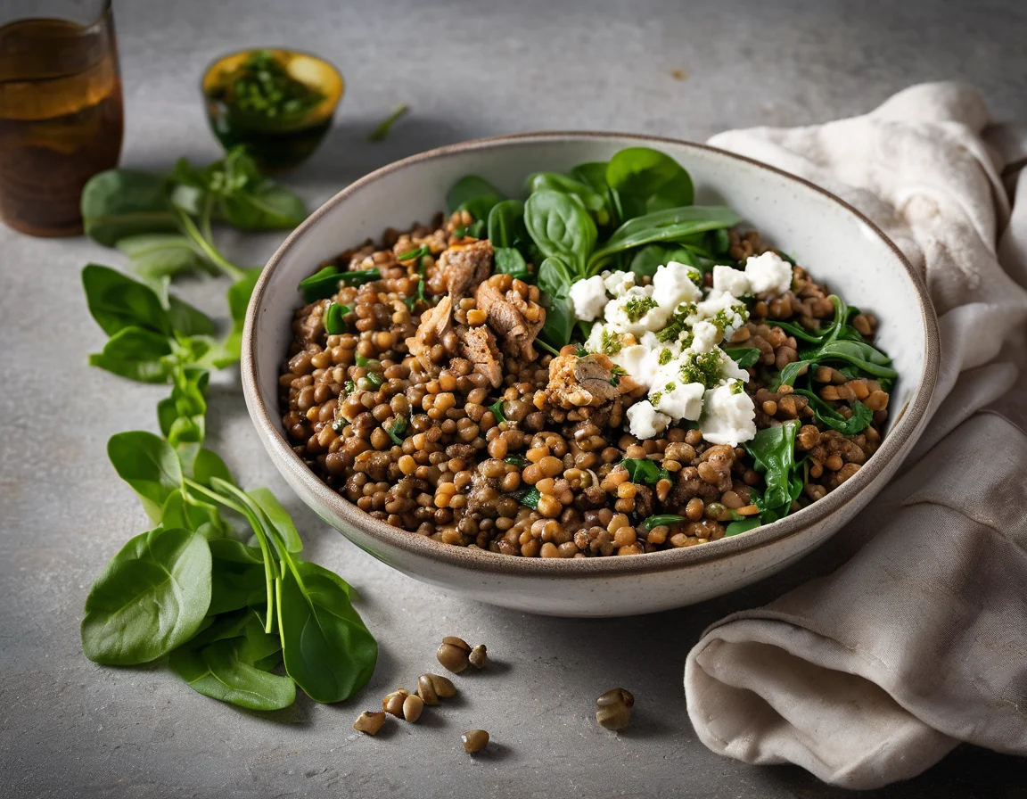 Pavo con Lentejas al Estilo Mediterráneo