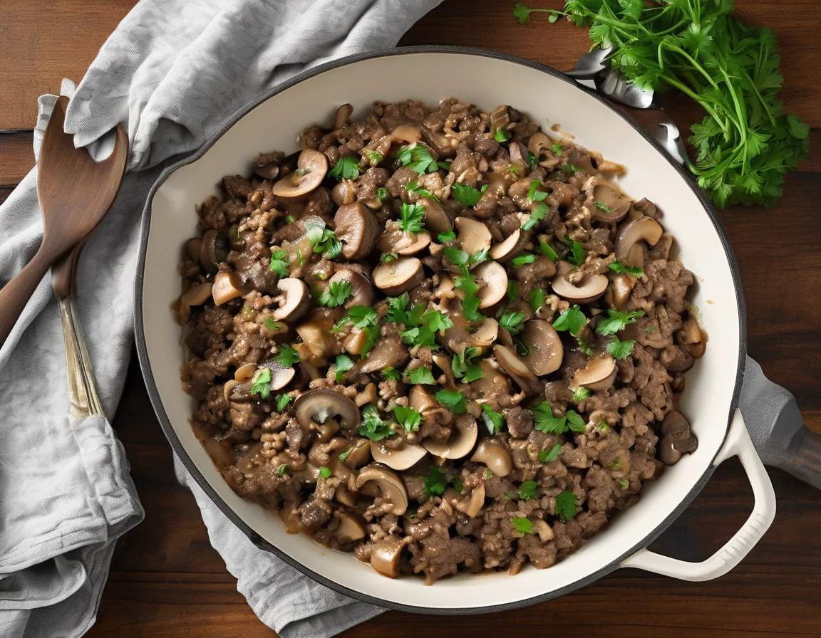 Estofado de Ternera con Setas al Jerez