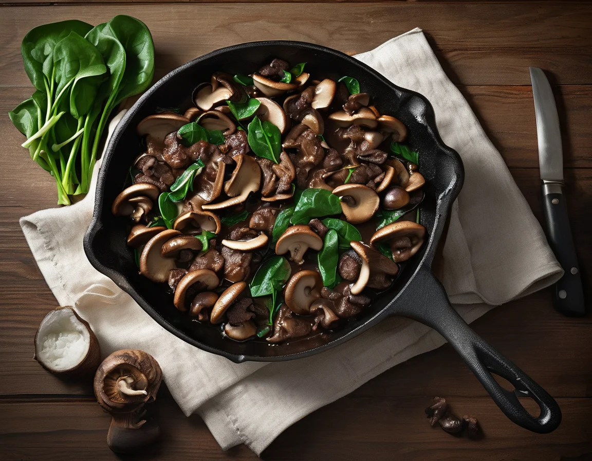 Estofado de Ternera con Setas y Alcachofas al Jerez