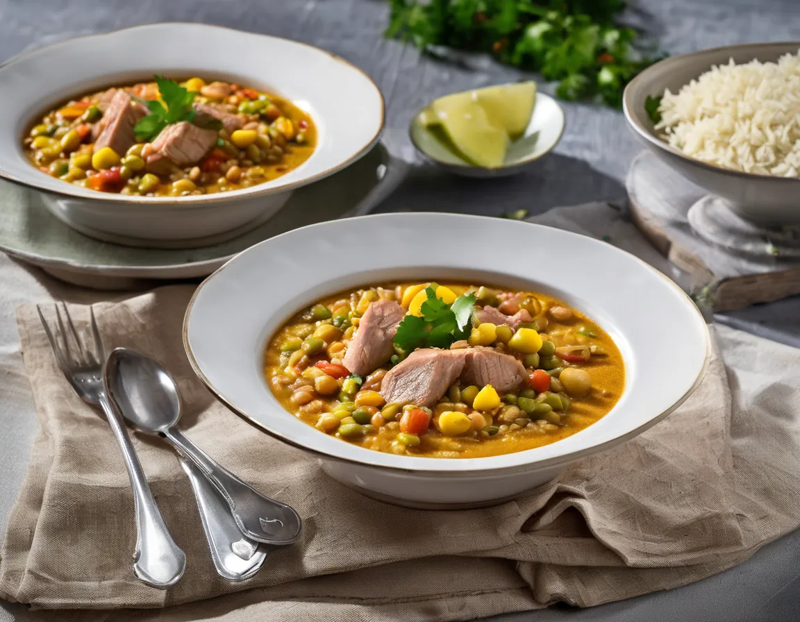Moqueca de Atún con Verduras y Arroz Integral
