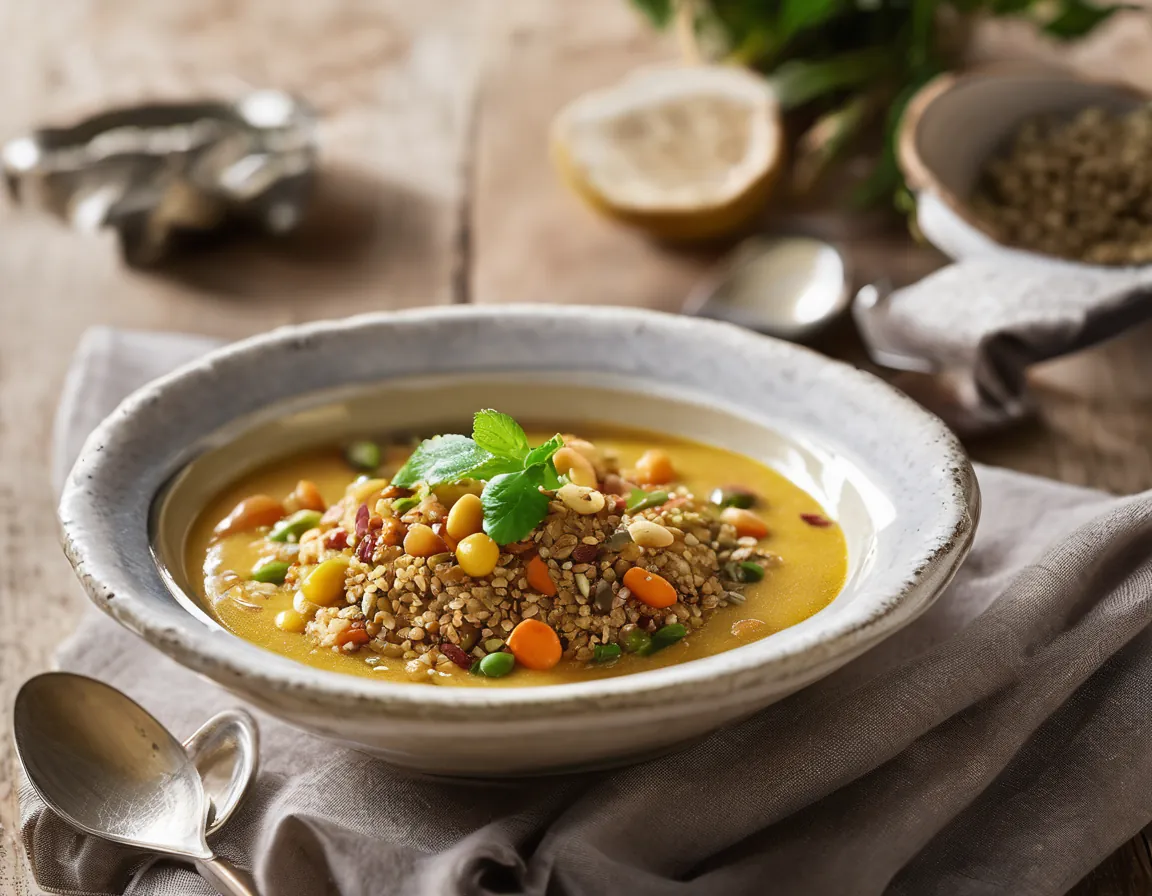 Moqueca de Verduras con Almendras y Quinoa