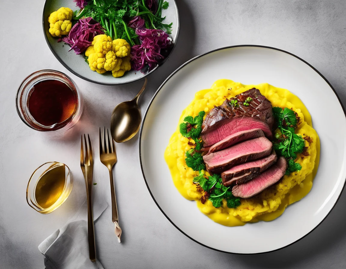 Estofado de Ternera con Coliflor al Azafrán