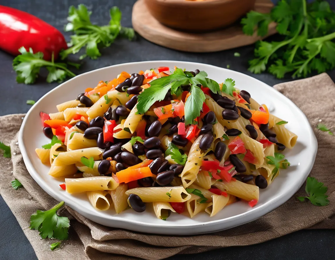 Pasta Integral con Verduras y Frijoles para el Estreñimiento