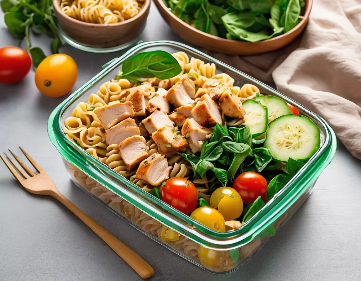 Pollo con Pasta Integral al Estilo Latino para SOP