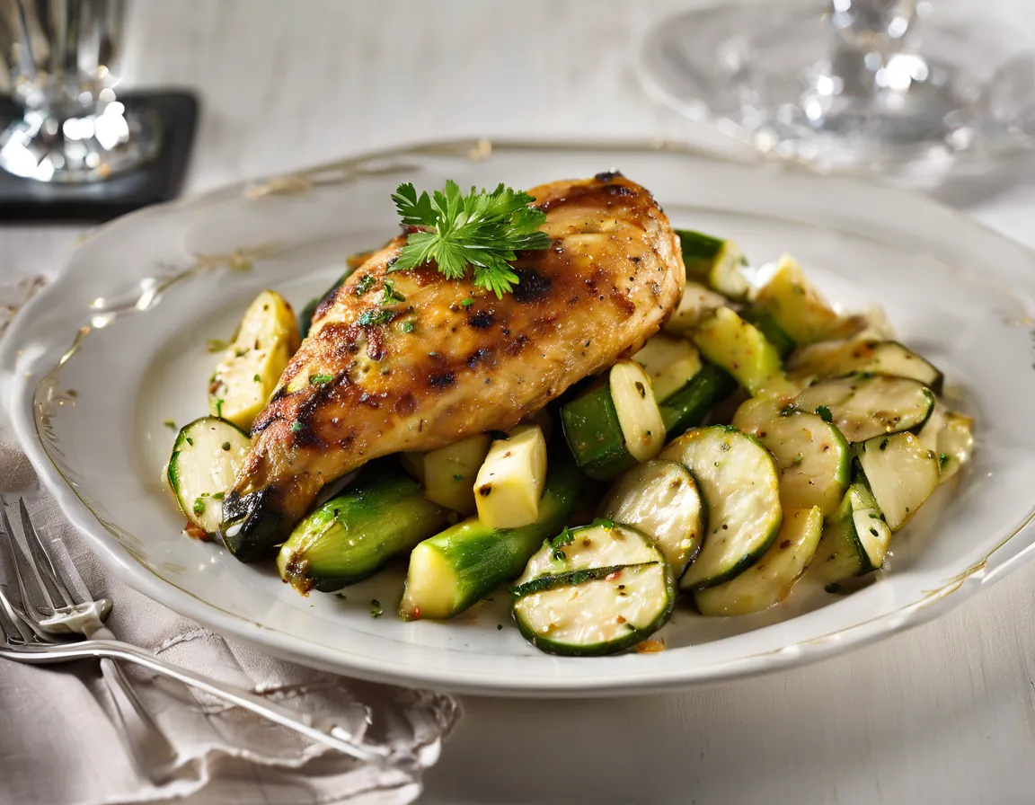 Pollo al Horno con Verduras Suaves