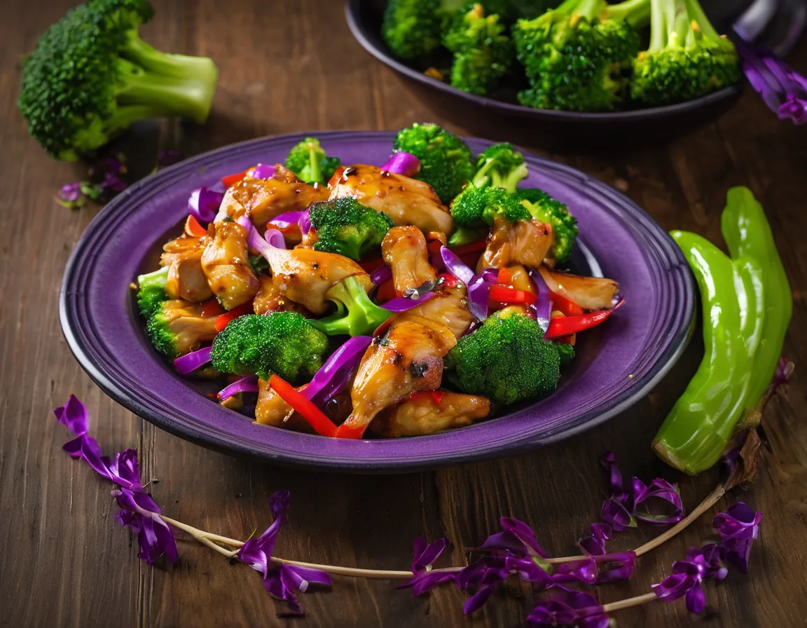 Pollo con Brócoli al Estilo Latino Adaptado para Resistencia a la Insulina