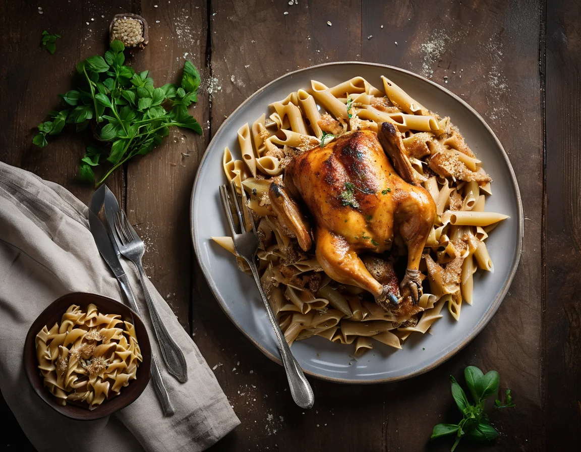Pollo Rústico con Pasta Integral