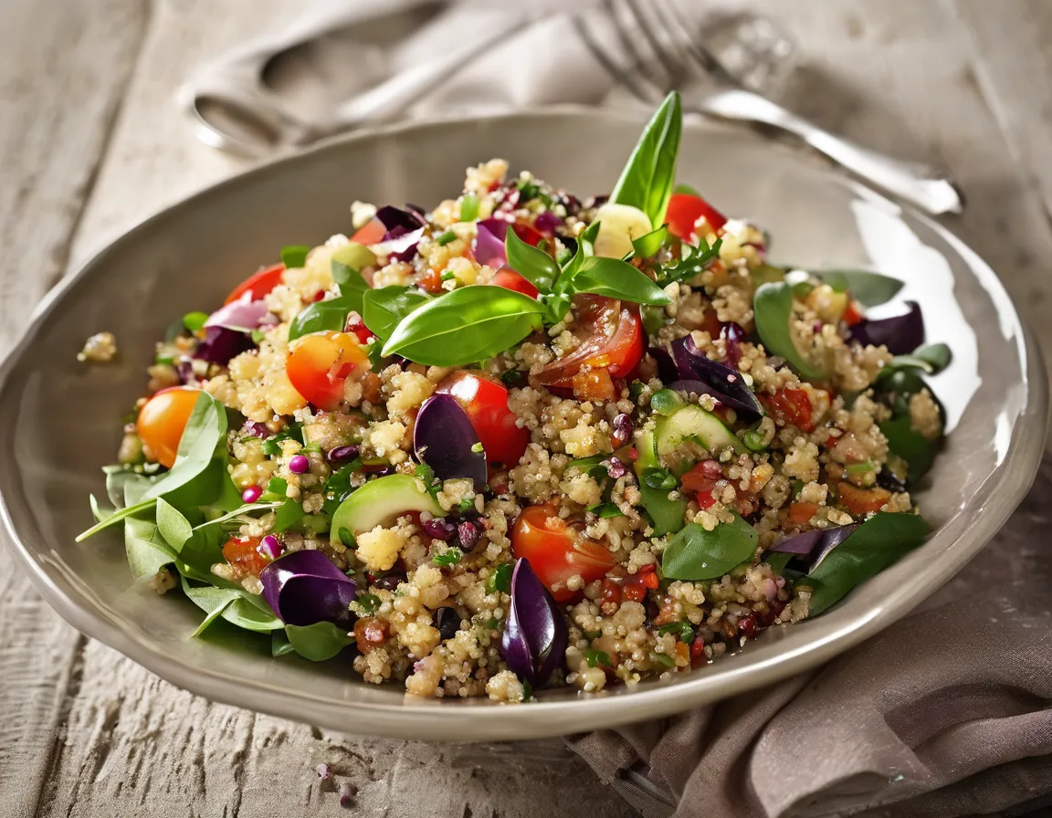 Quinoa Mediterránea con Calabacín y Zanahoria
