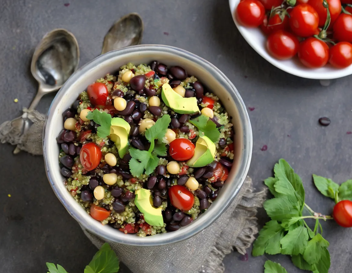 Quinoa Mediterránea con Verduras y Garbanzos