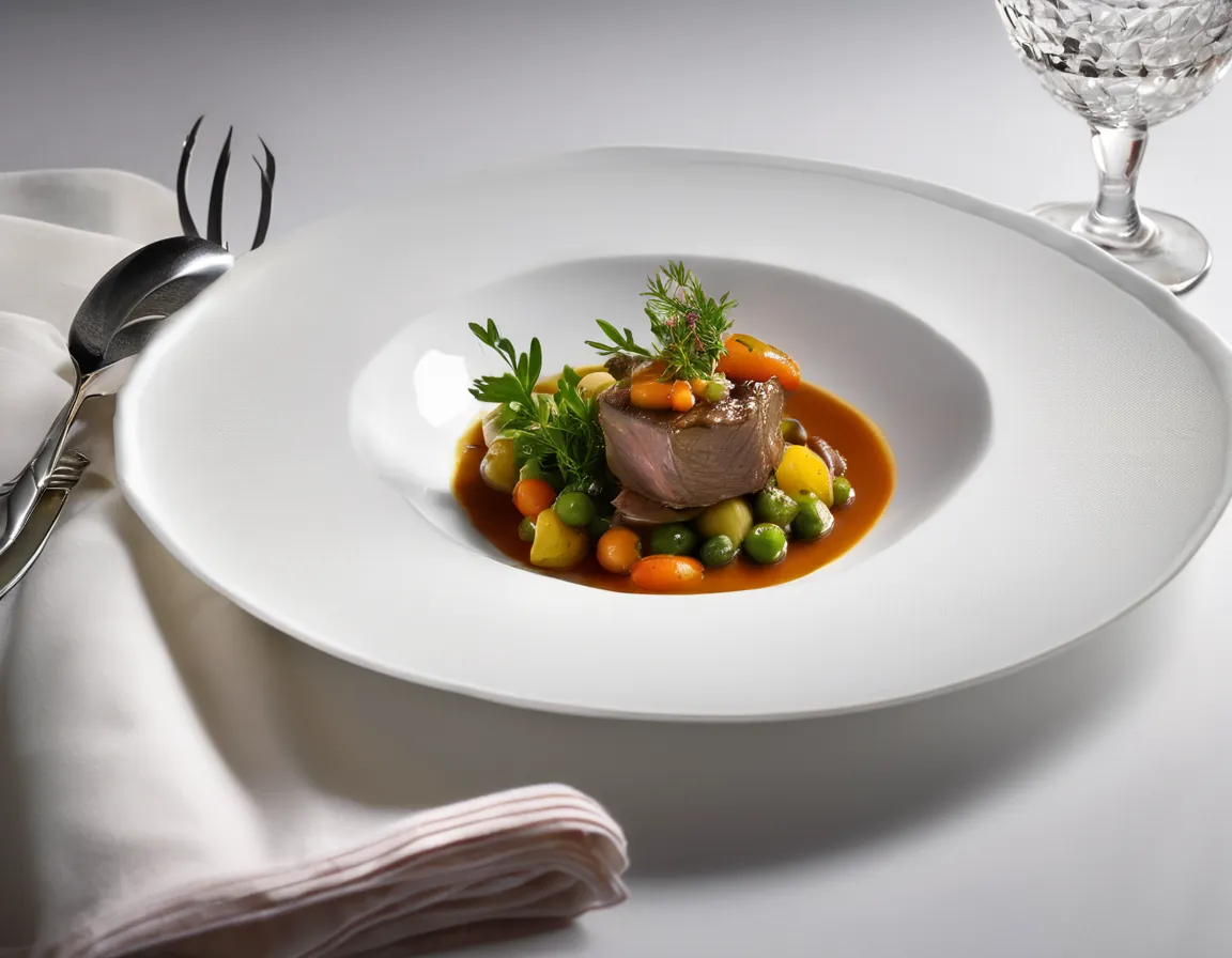 Ragout de Cordero Canadien con Verduras de Raíz