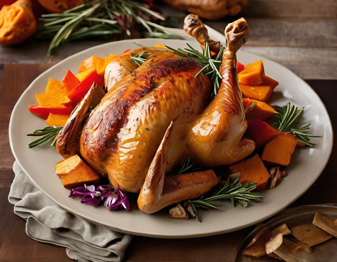 Pavo Asado con Batatas al Romero y Ensalada de Quinoa