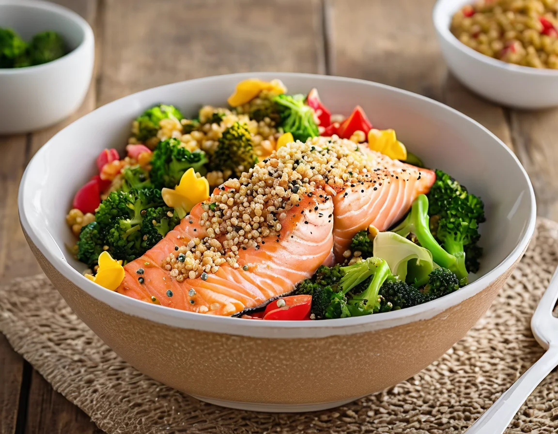 Desayuno de Salmón con Cuscús Latino