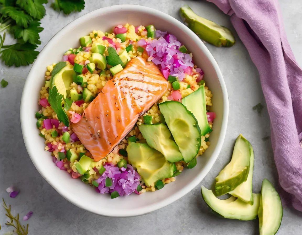 Desayuno Latino con Salmón y Cuscús para SOP