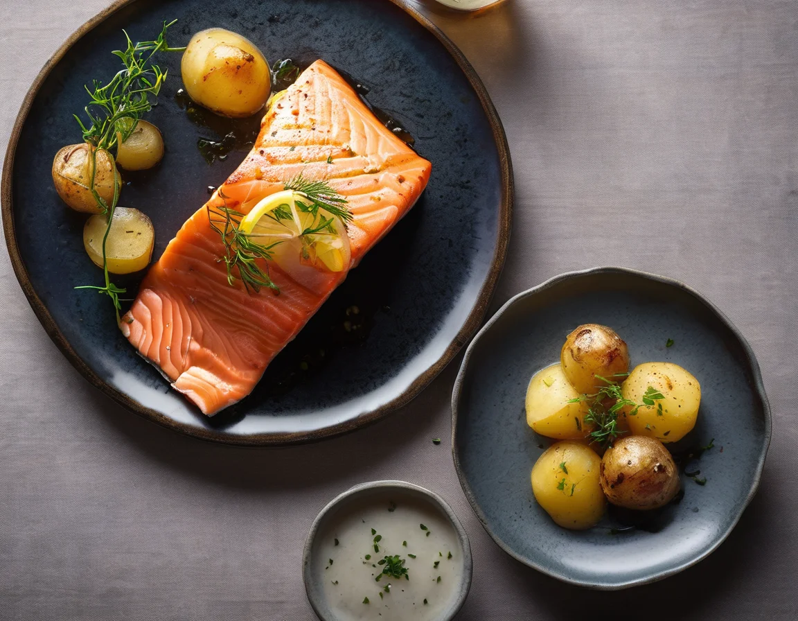 Desayuno Latino de Salmón con Papas para Hipertensión
