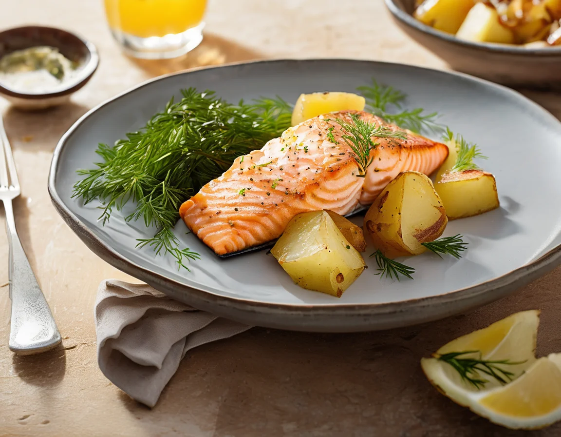 Bowl de Salmón y Papa para Desayuno