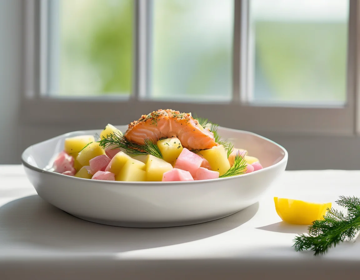 Desayuno Latino de Salmón y Papa para ERGE
