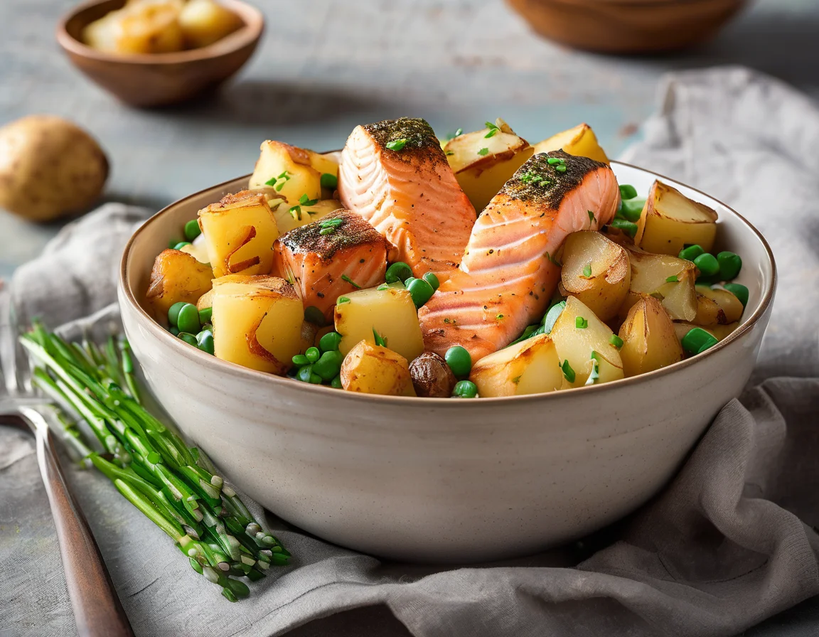 Desayuno Latino de Salmón y Papa para SII
