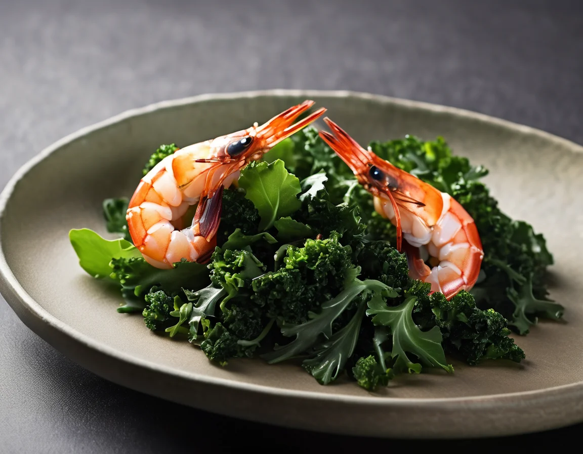 Camarón con Col Rizada Tropical de Minas Gerais