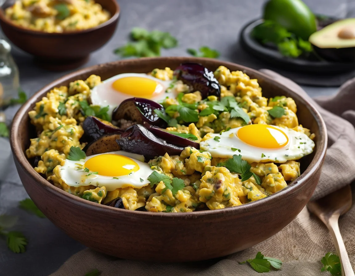 Tortilla de Berenjena y Pimiento Asado