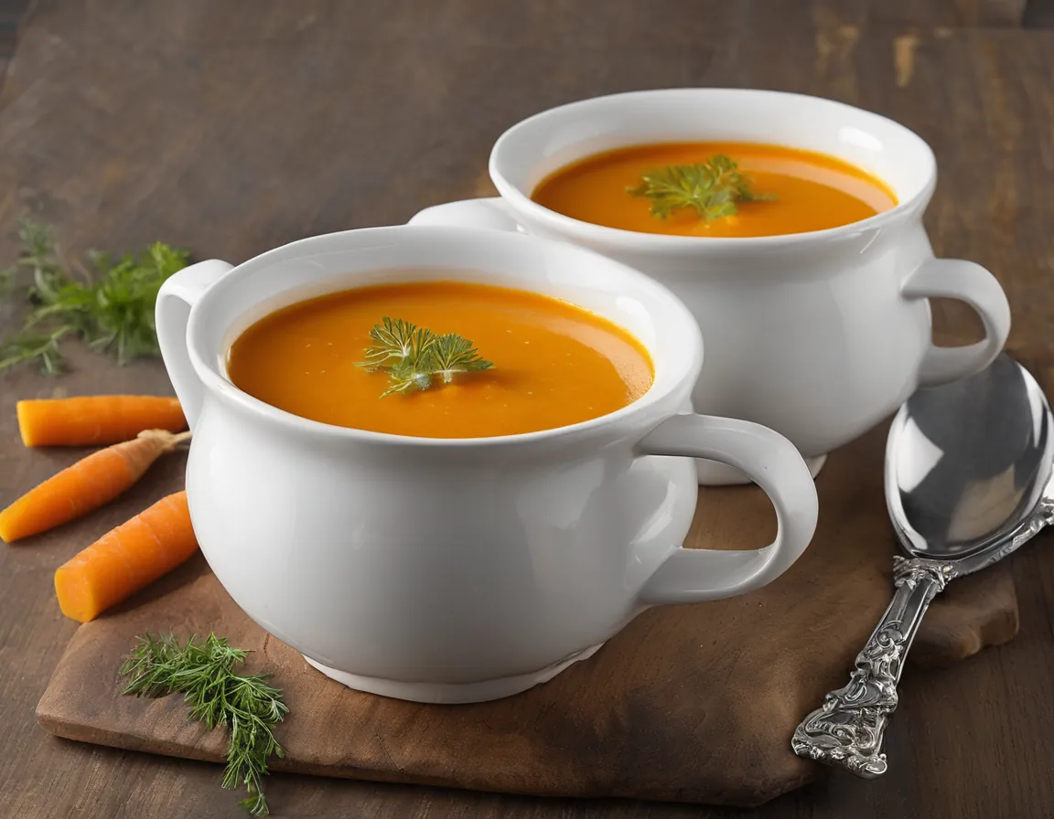 Sopa de zanahoria canadiense con pavo Adaptado para Diabetes T1