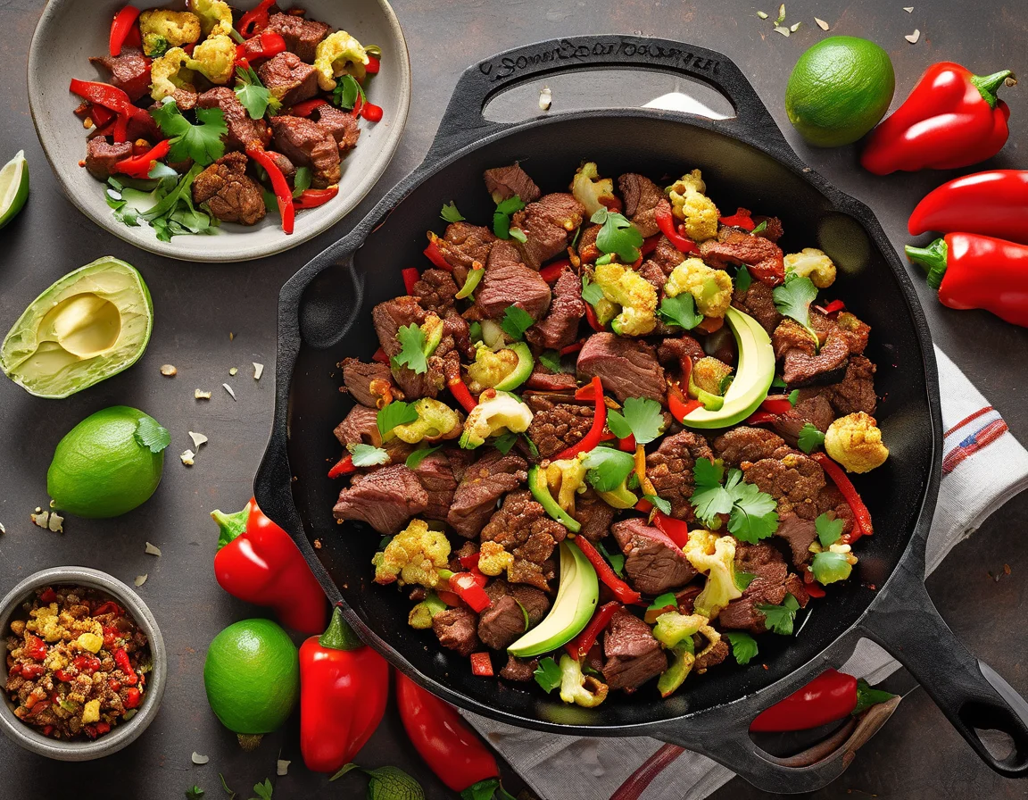 Estofado de Ternera con Coliflor al Azafrán