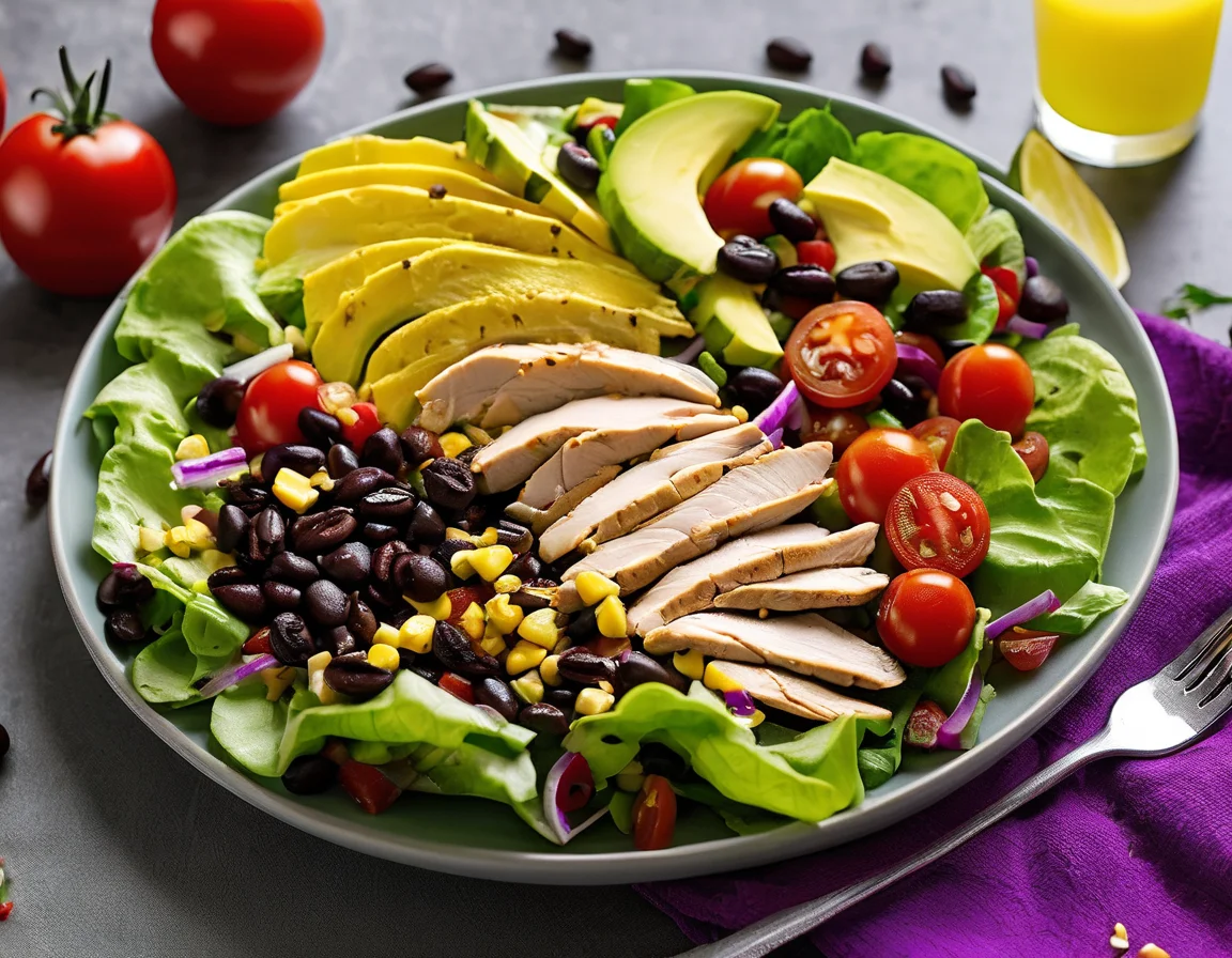 Ensalada Matinal de Pollo Mediterráneo