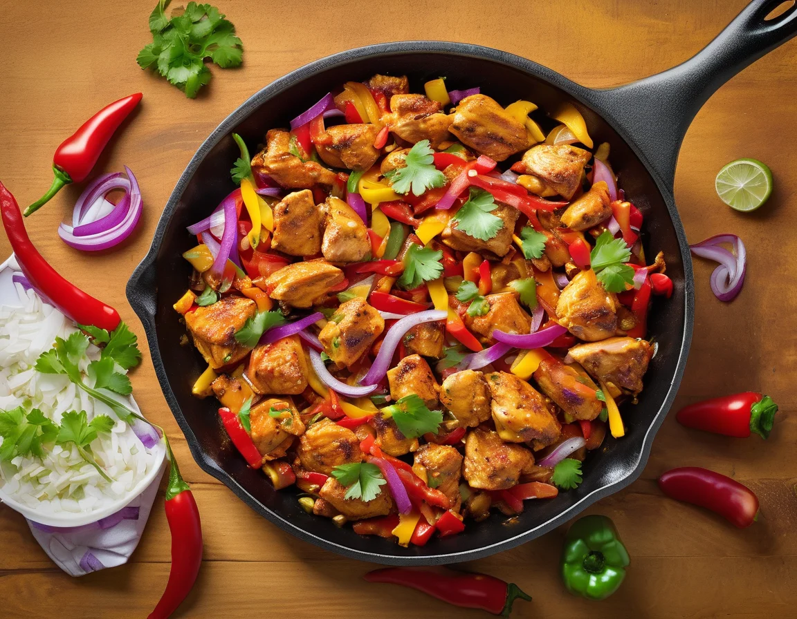 Pollo a la Murciana con Pimientos Asados