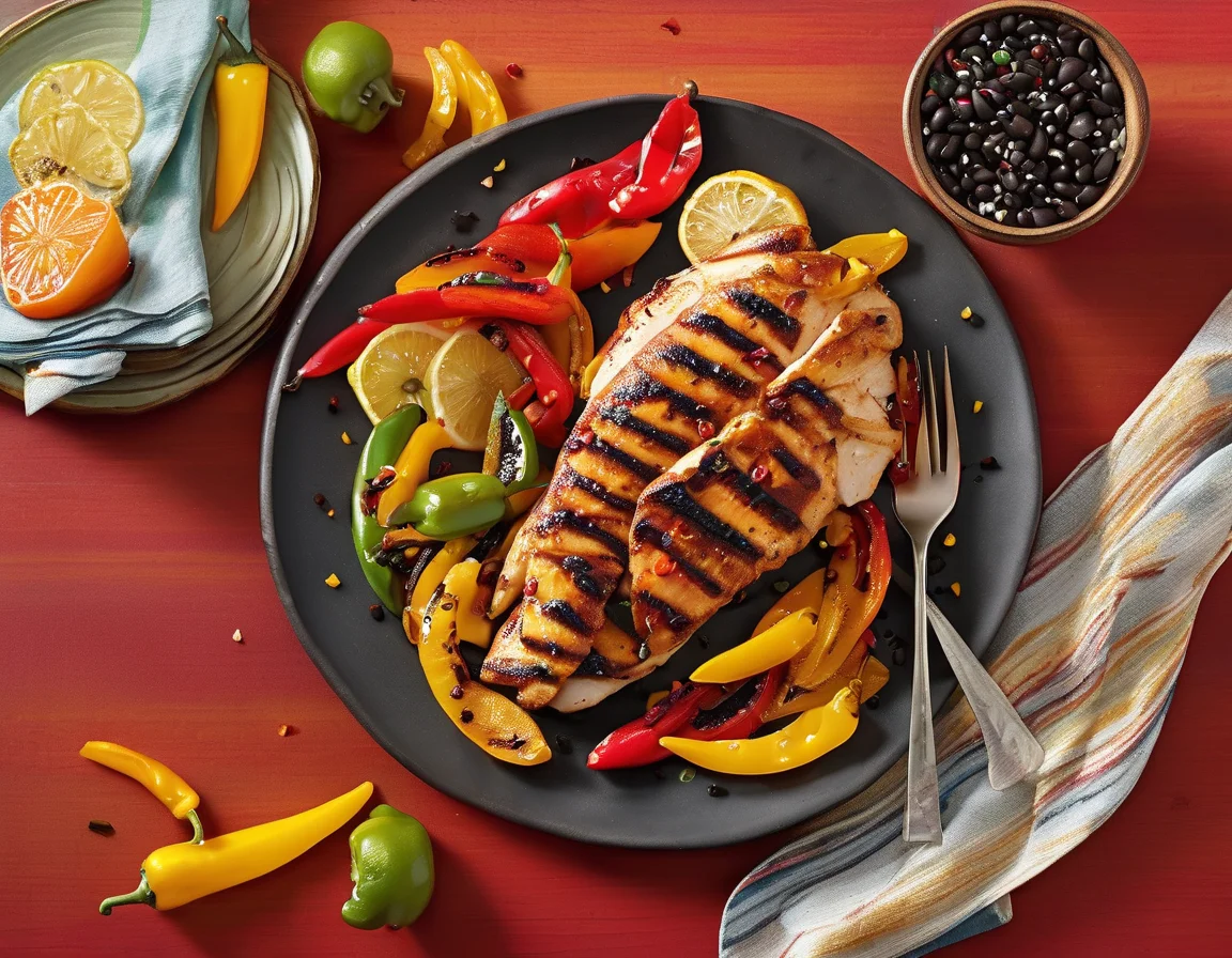 Pollo a la Murciana con Pimientos Asados