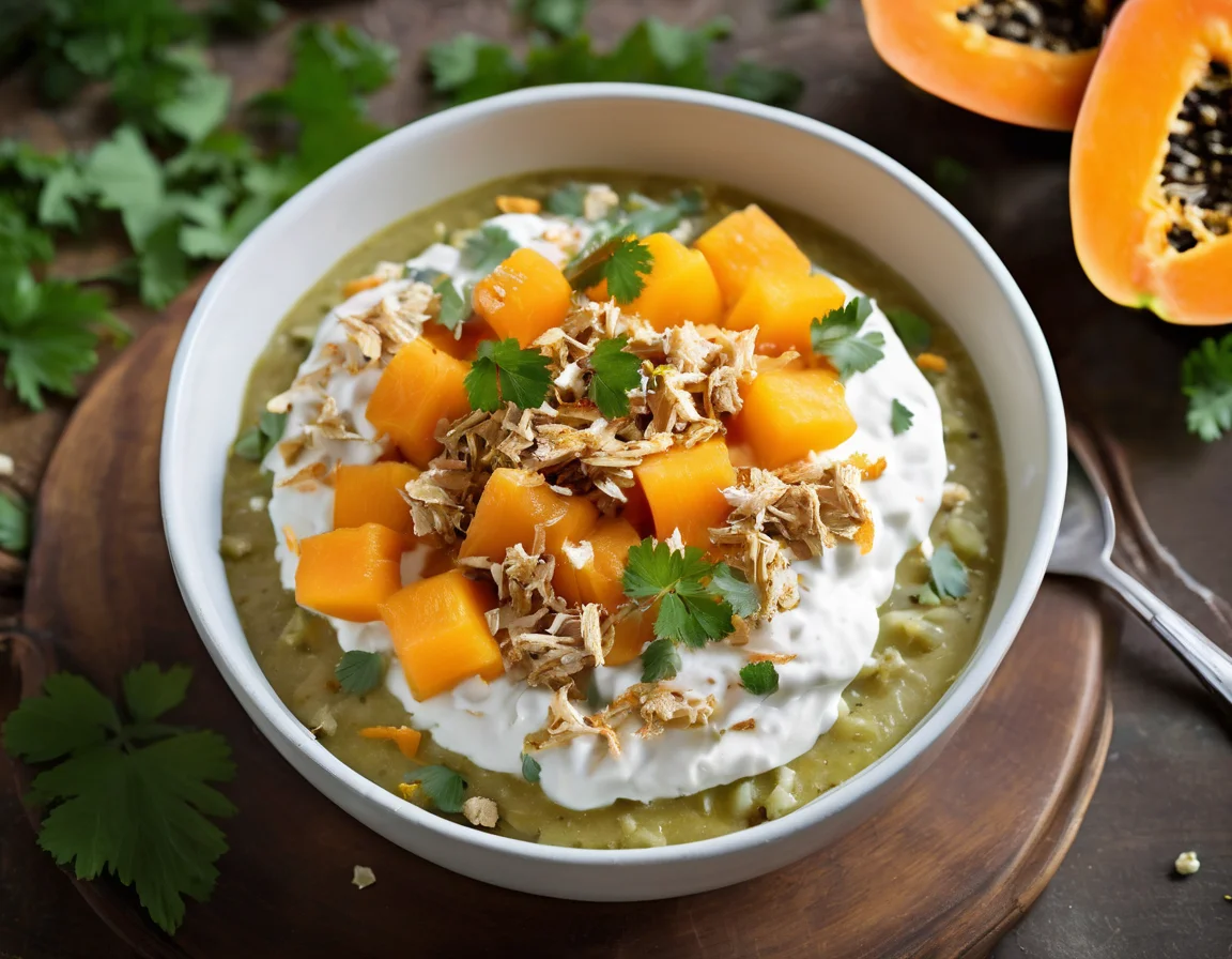 Pavo Asado con Salsa de Papaya y Quinoa Probiótica