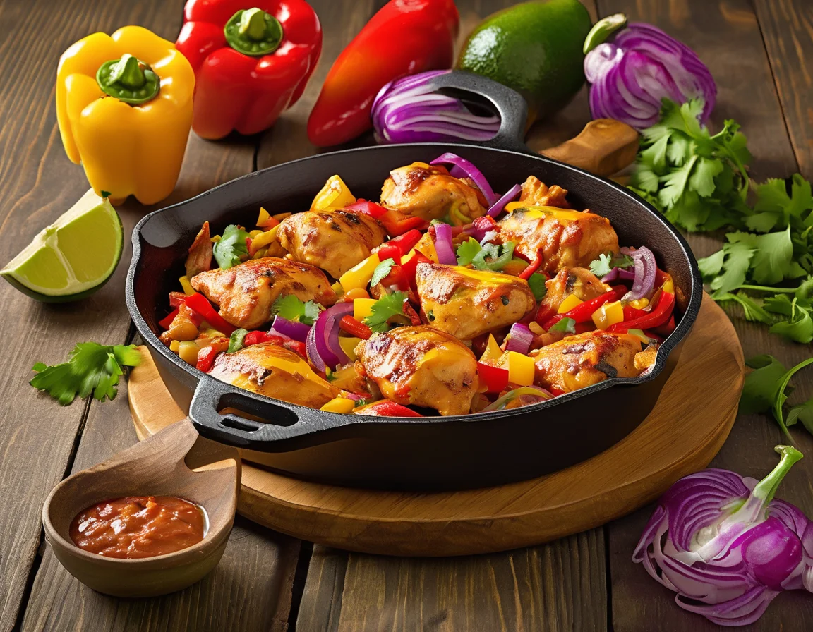 Pollo a la Murciana con Pimientos Asados